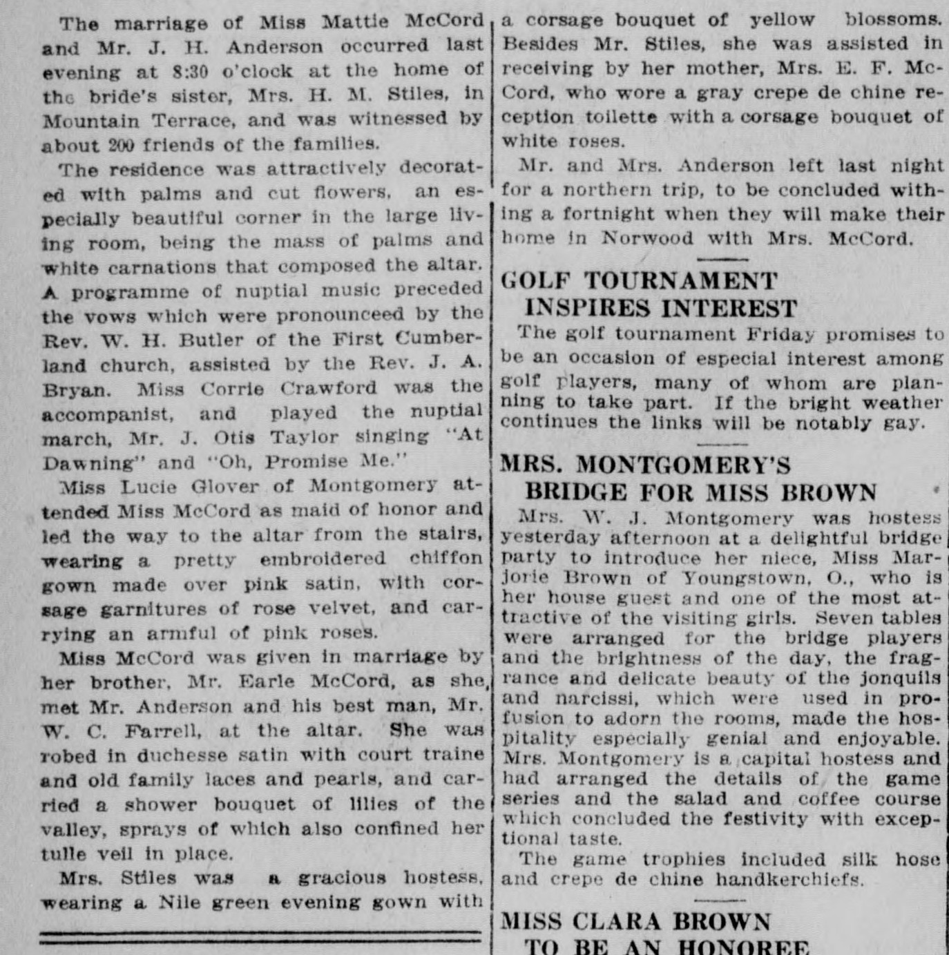 Mattie McCord-J.H. Anderson